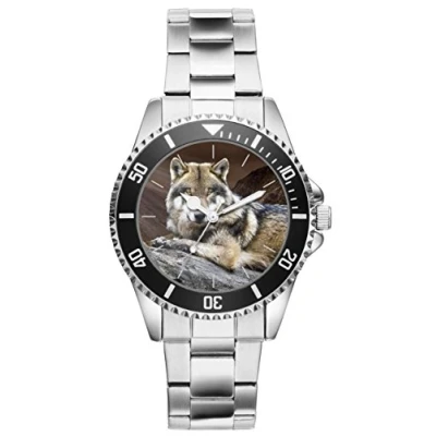 Image of KIESENBERG Wolf gift item idea fan watch 20024.
