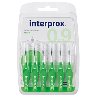 Image of Interprox Interdental Brushes Green Micro 6er, pack of 3 (3x 6 pieces)