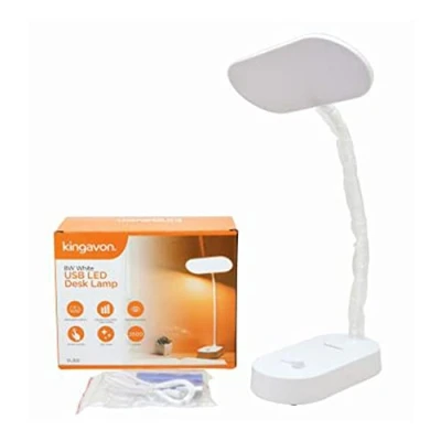 Image of Kingavon 8W Usb Led Desk Lamp White