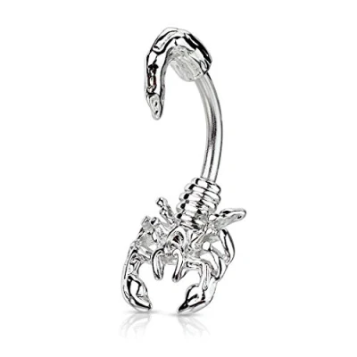 Image of Lovepiercing Stainless Steel Belly Bar Ball Jewellery, 10 mm Length, 1.6 Diameter, Silver