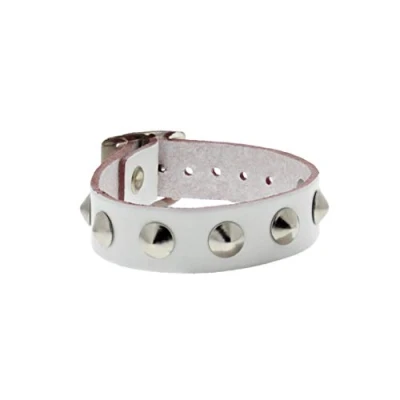 Image of Zac&#039;s Alter Ego 1 Row Conical Studded Leather Bracelet with Buckle