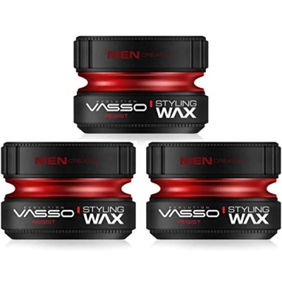 Image of VASSO EVOLUTION MEN CREATIVE PRO AQUA STYLING HAIR WAX RESIST 150ml 3 PCS OFFER