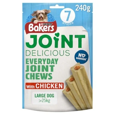 Image of Bakers Joint Delicious Large Chicken Dog Chews 240g Pack of 6