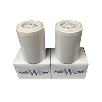 Image of Inline Shower Filter KDF Water Replacement Cartridges x 2 (Years Supply)