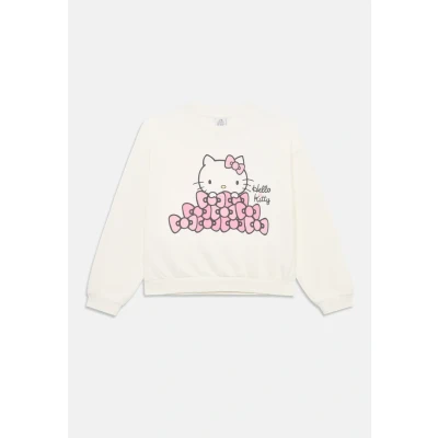 Image of Lindex Hello Kitty WITH BOWS Sweatshirt for kids, Size: 8 10y, Off white