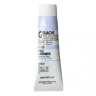Image of Holbein acrylic La gouache Pale lavender D120 20ml (6 Nos.)