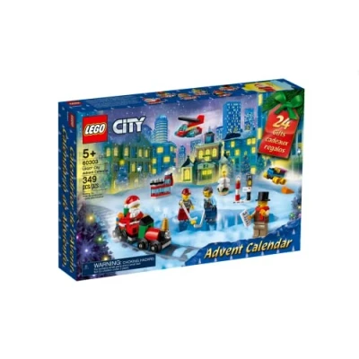 Image of LEGO City Advent Calendar 60303 Building Kit; Includes Play Mat; Best Christmas Toys for Kids; New 2021 (349 Pieces)
