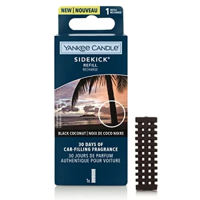 Image of Yankee Candle Sidekick Car Air Freshener Refill Black Coconut Fragrance Diffuser 1 Count