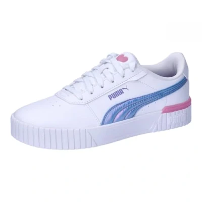 Image of PUMA Carina 2.0 Bouncy Sky JR Sneaker, Black Cold Green Magenta Gleam, 4 UK