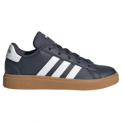 Image of adidas Unisex Kids Grand Court Lifestyle Tennis Lace up Shoes Shoes, Shadow Navy FTWR White Gum10, 12.5 UK Child