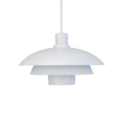 Image of Dyberg Larsen Morph hanging light, white, Ø 30 cm, metal