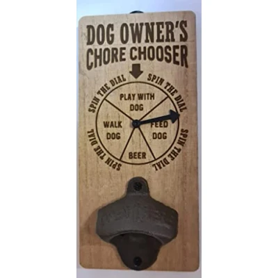 Image of H&amp;H Personalised Chore Chooser Bottle Opener Dog Owner