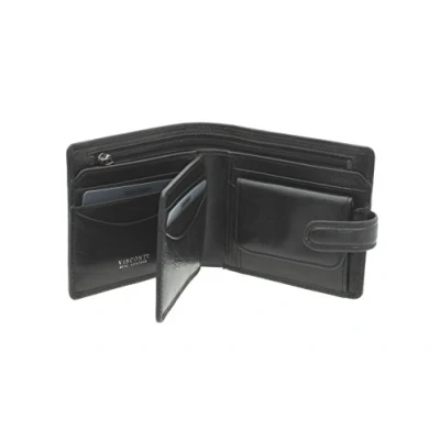 Image of VISCONTI Tuscany Collection Arezzo Leather Wallet with RFID Protection TSC42 Black