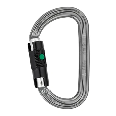 Image of Petzl M34A BL Am&#039;D Asymmetrical Aluminium Carabiner, Grey