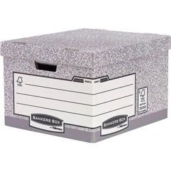 Image of Fellowes Heavy Duty Bankers Box Size W380xD430xH287mm Large (10 Pack)