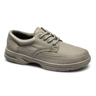 Image of Dr Keller BRIAN 3 Mens Leather Lace Up Wide Fit Shoes Taupe UK 8