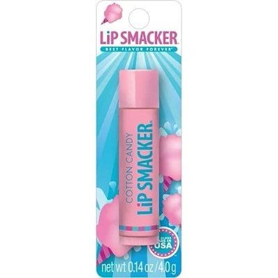 Image of Lip Smacker Cotton Candy, Flavoured Balm for Kids, Superior Moisture and Smackin&#039;, Clear, Single