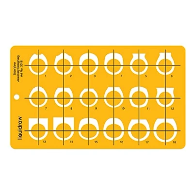 Image of Liquidraw Jewellery Design Templates Stencil, Making Template Stencils Settings
