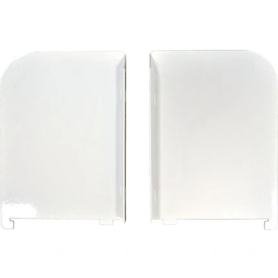 Image of Matlock 200mm White L/H Shelf Ends Twin Slot Shelving