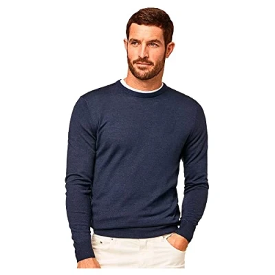 Image of Hackett London CREW Jumper, Men&#039;s, Size: XS, Navy