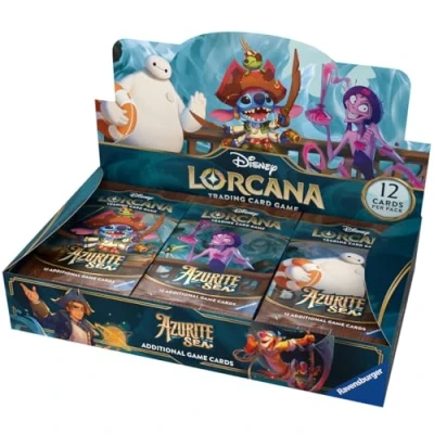 Image of Disney Lorcana Trading Card Game: Azure Sea Booster Display with 24 Packs