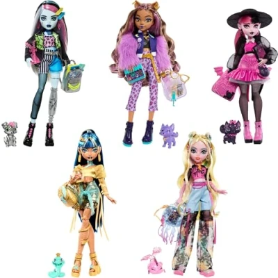 Image of Monster High 2022 Day Out MTHKY73 25cm Articulated Doll Frankie Stein