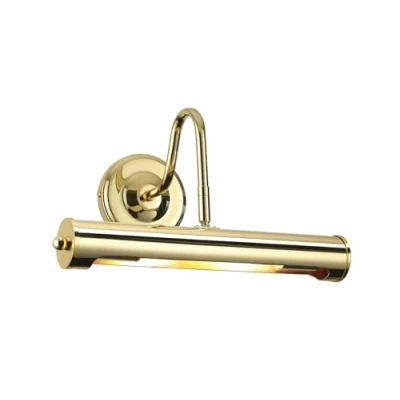 Image of 09 122 12 inch Polished Brass Swan Neck Picture Light