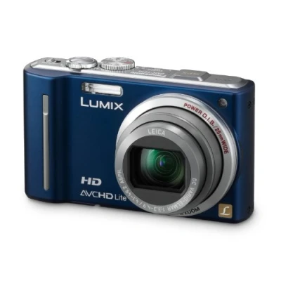 Image of Panasonic Lumix DMC TZ10EG A Digital Camera 12 Megapixel 12x Optical Zoom 7.6 cm (3 Inch) Display Image Stabiliser Geo Tagging Blue (Renewed)