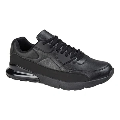 Image of Dek Boys/Girls/Womens/Mens Pimlico Lace Up Trainers All Black Shoes 3 UK