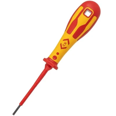 Image of C.K Dextro Slotted Parallel Flat Head VDE Insulated Screwdriver 2.5X75mm