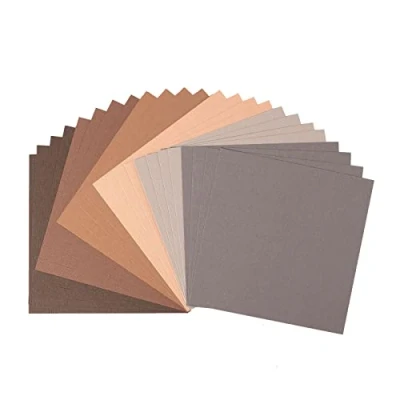Image of Florence Cardstock Textured Multicoloured Coloured Card Making Supplies 6 x inch Brown 24 Sheets Paper for Scrapbooking, and Other Crafts 216 gsm