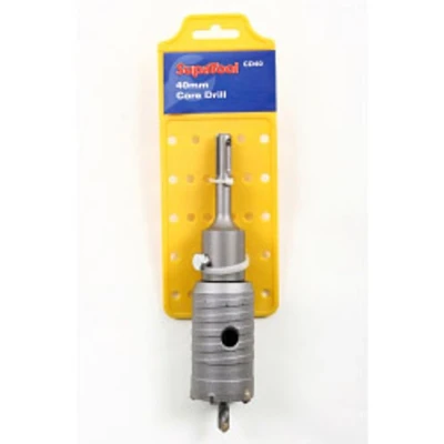 Image of SupaTool Core Drill 40mm Masonary Bit Set Strong Heavy Duty