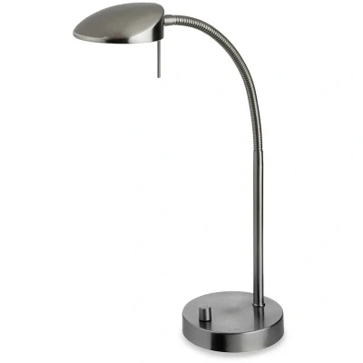 Image of Milan LED 1 Light Table Lamp Brushed Steel