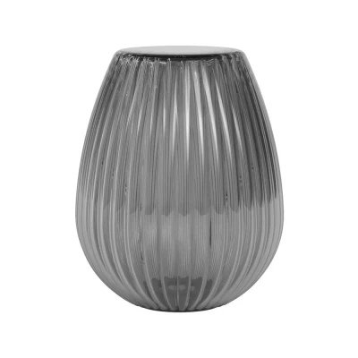 Image of Tacoma Tulip Ribbed Glass Smoke Lamp Shade Astro