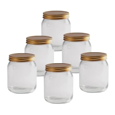 Image of Traditional Honey Jars With Screw On Lids Pack Of 6