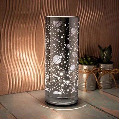 Image of The Leonardo Collection Desire Galaxy Design Aroma Lamp, Silver, H26cm