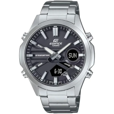 Image of Casio Men Analogue Digital Quartz Watch with Stainless Steel Strap EFV C120D 1AEF