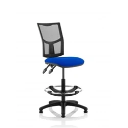 Image of Eclipse Plus II Lever Task Operator Chair Mesh Back Blue Hi Rise