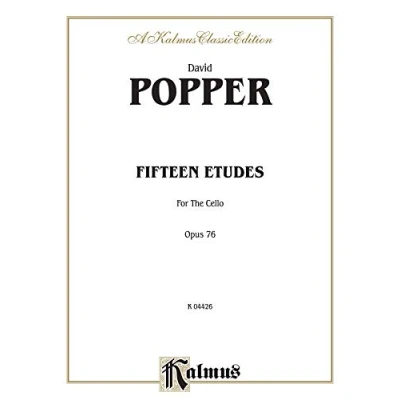 Image of Fifteen Etudes for Cello, op. 76 (Kalmus Edition)