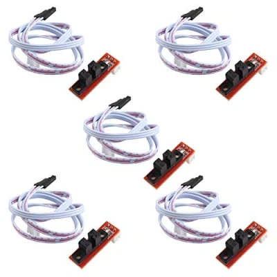 Image of HALJIA 5PCS CNC 3D Printer Mechanical Optical Limit Switch Endstop with Cable Compatible Ramps 1.4 Makerbot Prusa Mendel RepRap