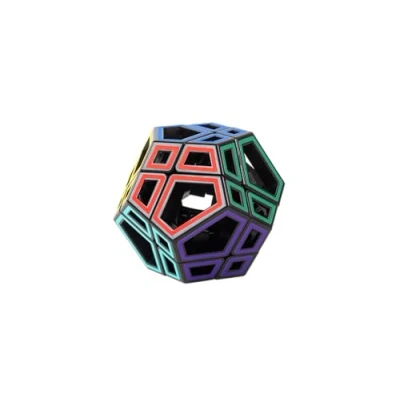 Image of Meffert&#039;s M5096 Hollow Skewb Ultimate Puzzle, Multi Colour
