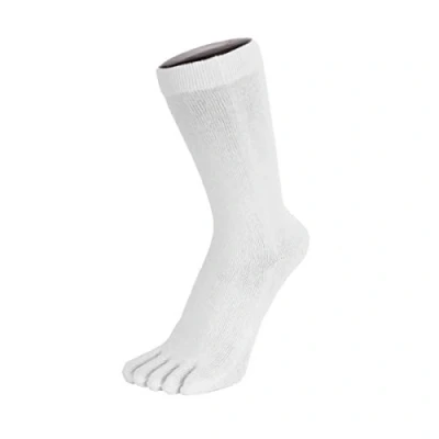 Image of TOETOE Men, Women Everyday Stretchy Mid Calf Soft Cotton Seamless Plain Toe Socks, Hygienic, Breathable, UK 4 11
