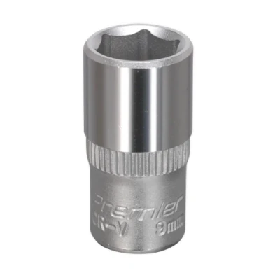 Image of Sealey Premier WallDrive® Socket 9mm 1/4&quot;Sq Drive