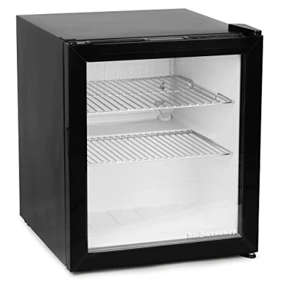 Image of bar@drinkstuff Frostbite Mini Fridge Black 46ltr Compact Refrigerator Holds 45 x 330ml Cans F Energy Rating