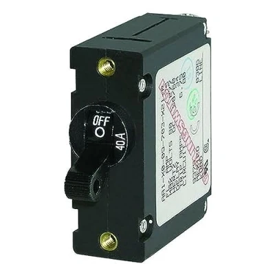 Image of Blue Sea Systems 7224 AC/DC Single Pole Magnetic World Circuit Breaker