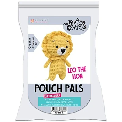 Image of Knitty Critters The Pouch Pals Leo Lion