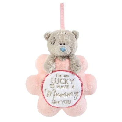 Image of Me to You Tatty Teddy Plush &#039;Mummy&#039; Hanging Plaque with Ribbon Official Mother&#039;s Day Collection