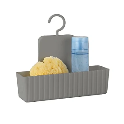 Image of WENKO Shower Caddy, Polypropylene, Taupe, 22.5 x 8 25.3 cm