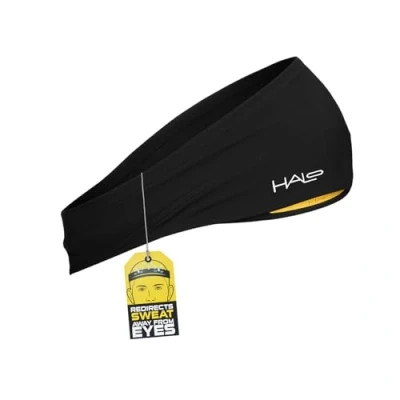 Image of Halo Headband Bandit Wide Pullover Sweatband for Both Men and Women, Black