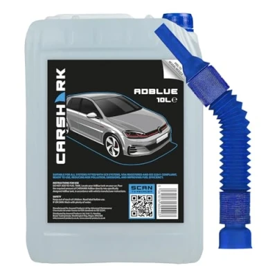 Image of CARSHARK AdBlue Diesel Exhaust Fluid Additive, 10 Litres, Easy Pour Spout
